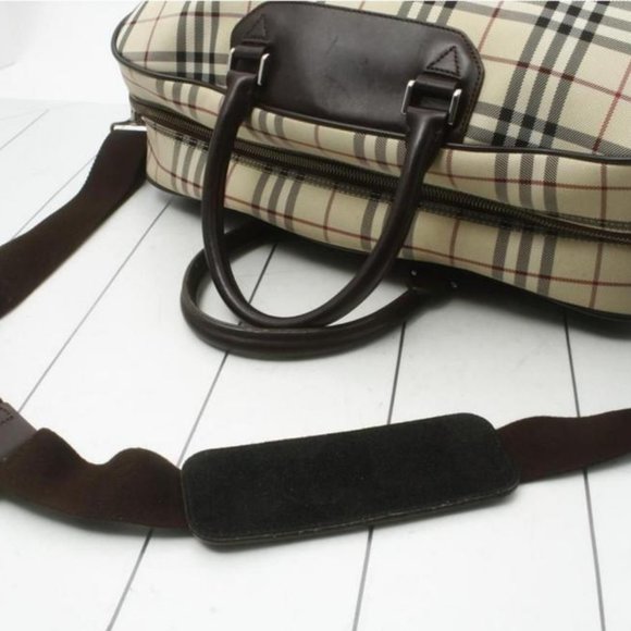 Burberry Nova Check Boston Duffle with Strap - Picture 2 of 10